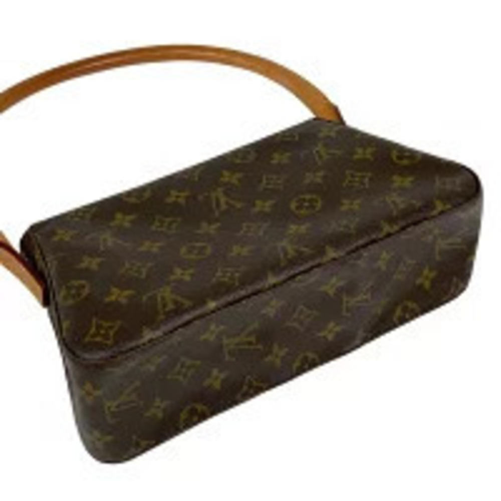 Louis Vuitton Brown Bag Hobo Looping Monogram Handbag Shoulder Brown
